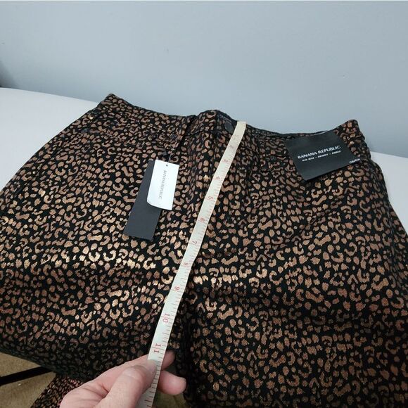 Banana Republic Skinny Jeans Womens Size 27 Leopard Metallic Mid Rise Ankle New - Picture 4 of 6